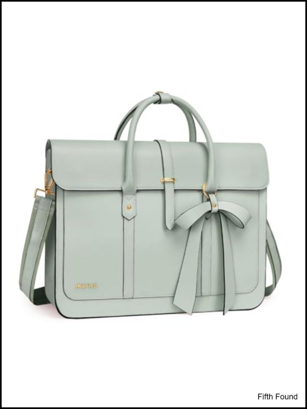 17 inch PU leather laptop shoulder bag waterproof
